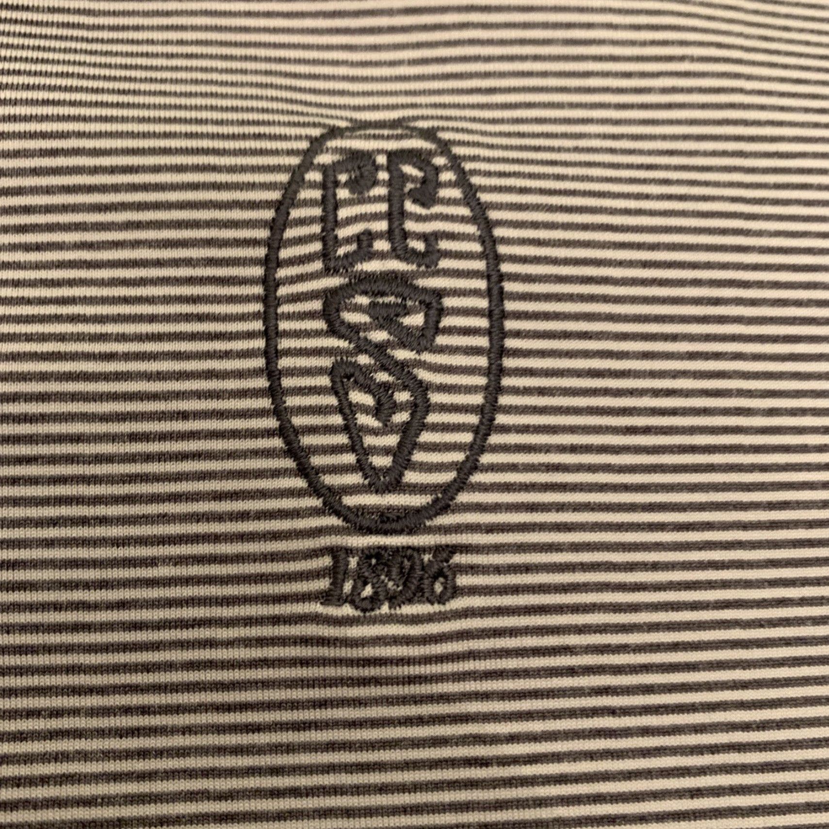 Peter Millar VINTAGE? Wait, item is Peter Millar Summer Comfort Polo Shirt XL Blue White Striped. Size US XL / EU 56 / 4 - 3 Thumbnail