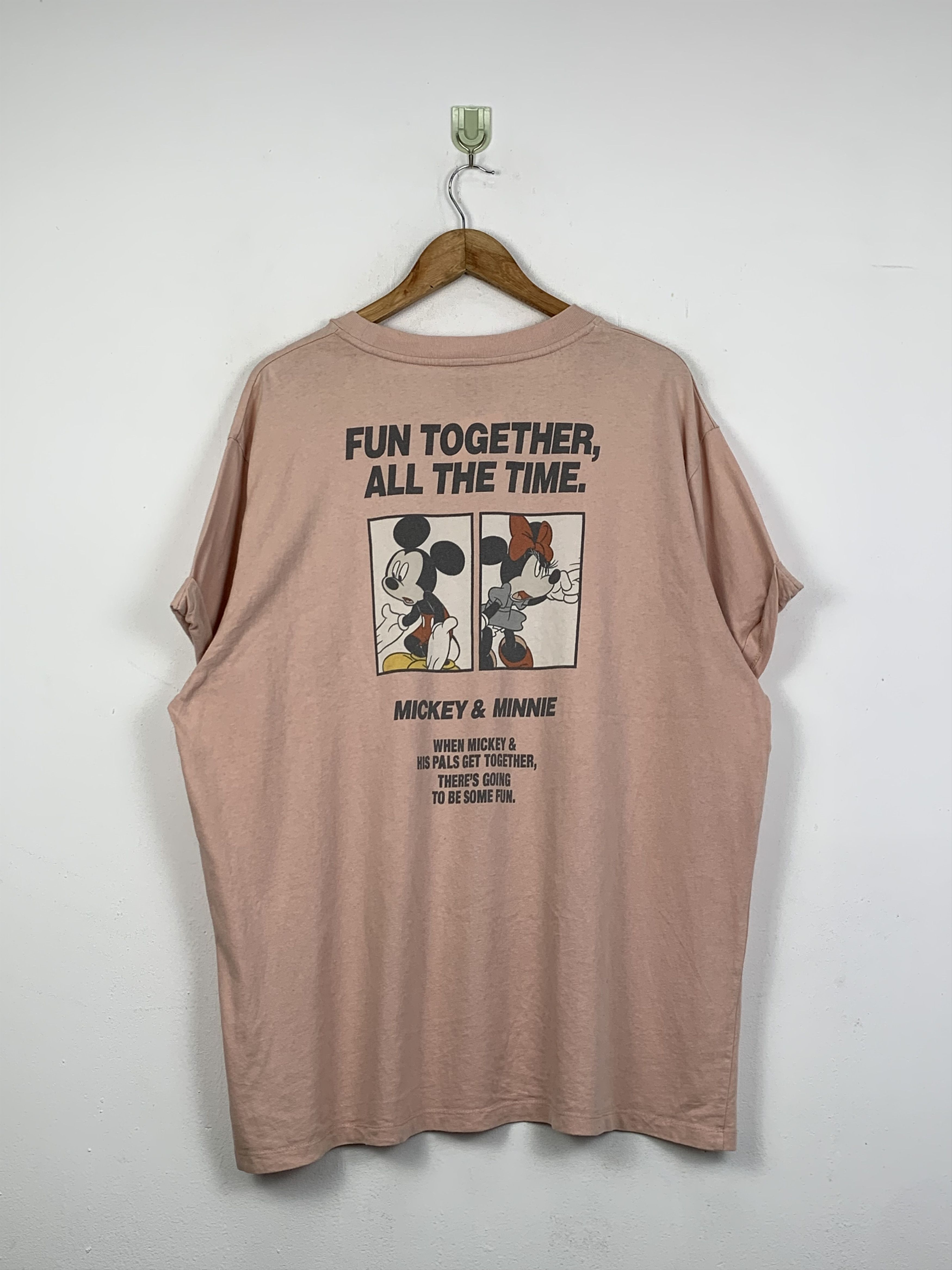 Disney Vintage Mickey & Minnie Mouse Disney T Shirt TA0323 Size US L / EU 52-54 / 3 - 3 Thumbnail