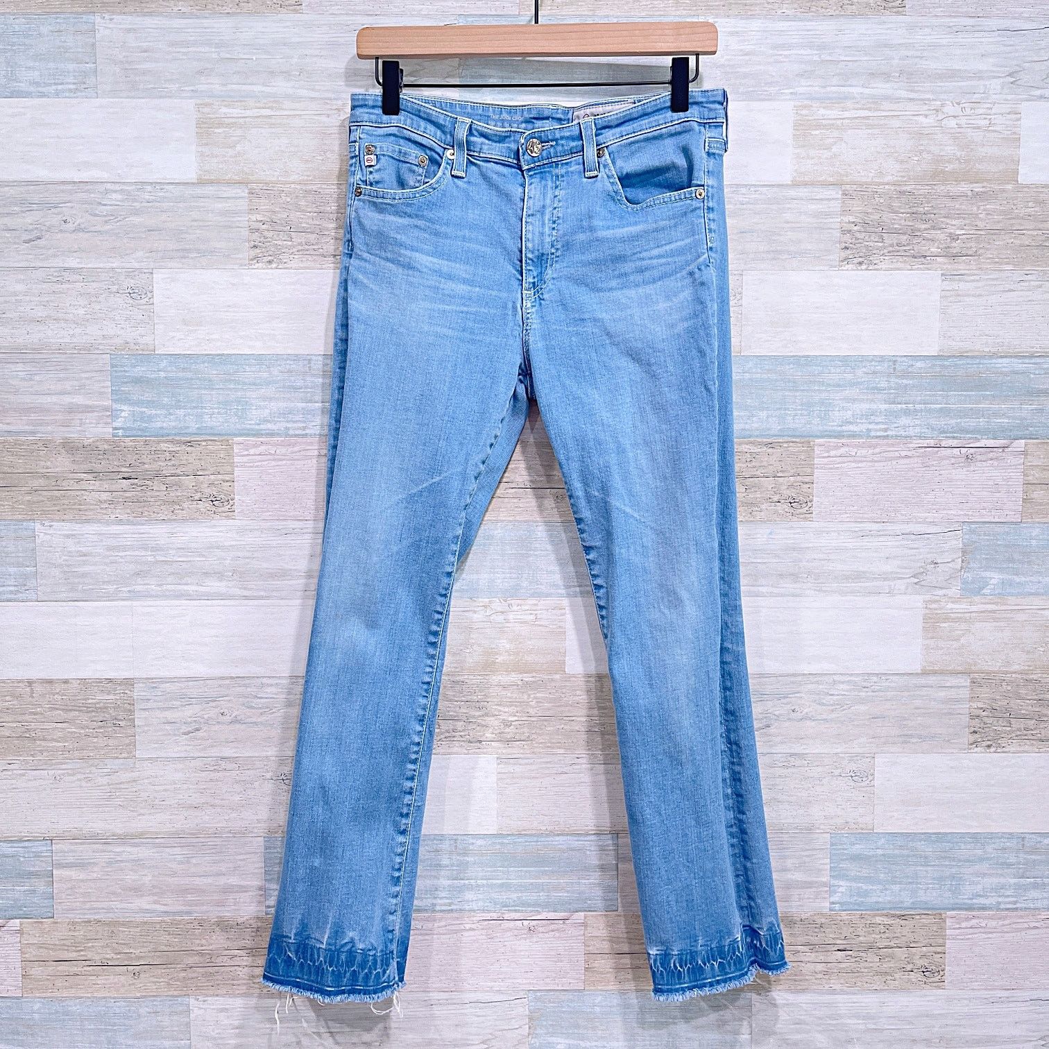 AG Adriano Goldschmied AG Jodi Crop Jeans High Rise Slim Crop Raw Hem Womens 29 Size 29" - 2 Thumbnail