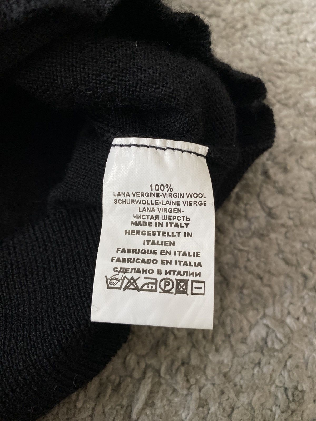 Gran Sasso Gran Sasso Virgin Wool Black Knit Sweater luxury designer Size US L / EU 52-54 / 3 - 11 Thumbnail