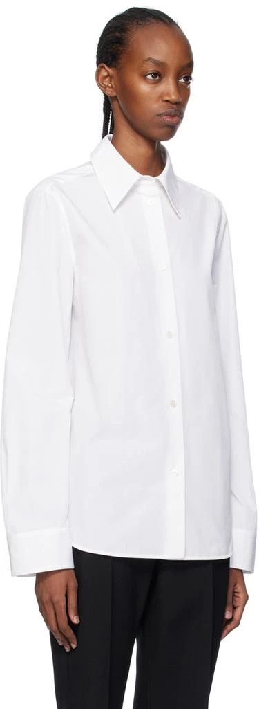 Jil Sander o1loc1c0426 Pointed Collar Shirt in White Size L / US 10 / IT 46 - 2 Thumbnail