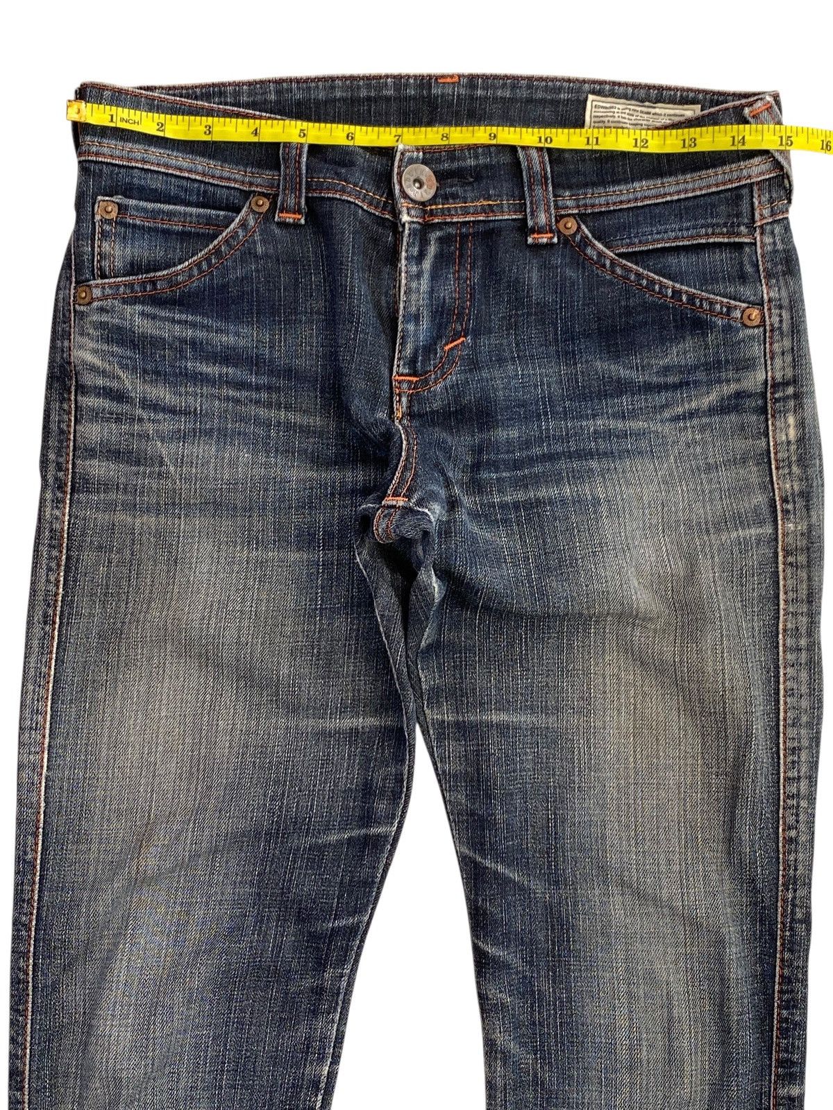 Edwin Edwin Whiskers Faded Wash Style Loose Jeans Size US 30 / EU 46 - 9 Thumbnail