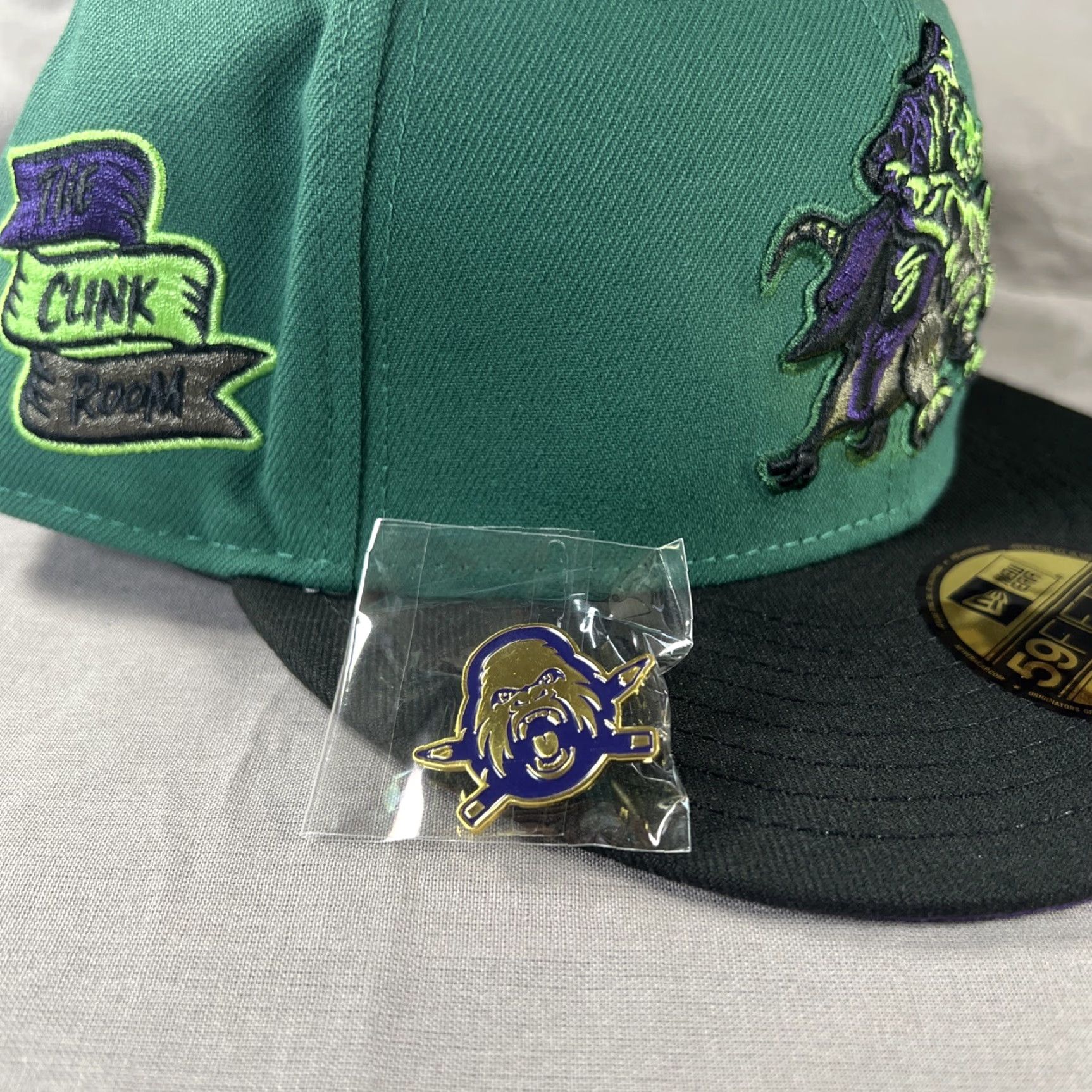 New Era New Era 59Fifty Fitted Hat Scourge Green Black Emerald Crown Visor Undervisor Purple 7 5/8 XS? Wait. No extra. Size ONE SIZE - 5 Thumbnail