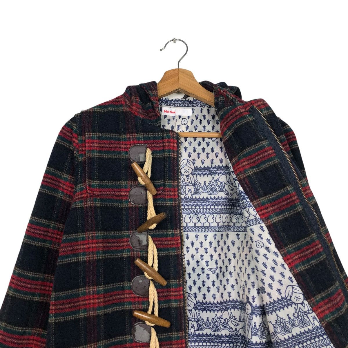 Issey Miyake VINTAGE WOOL BIKER JACKET NE-NET ISSEY MIYAKE TARTAN DESIGN Size US M / EU 48-50 / 2 - 16 Thumbnail