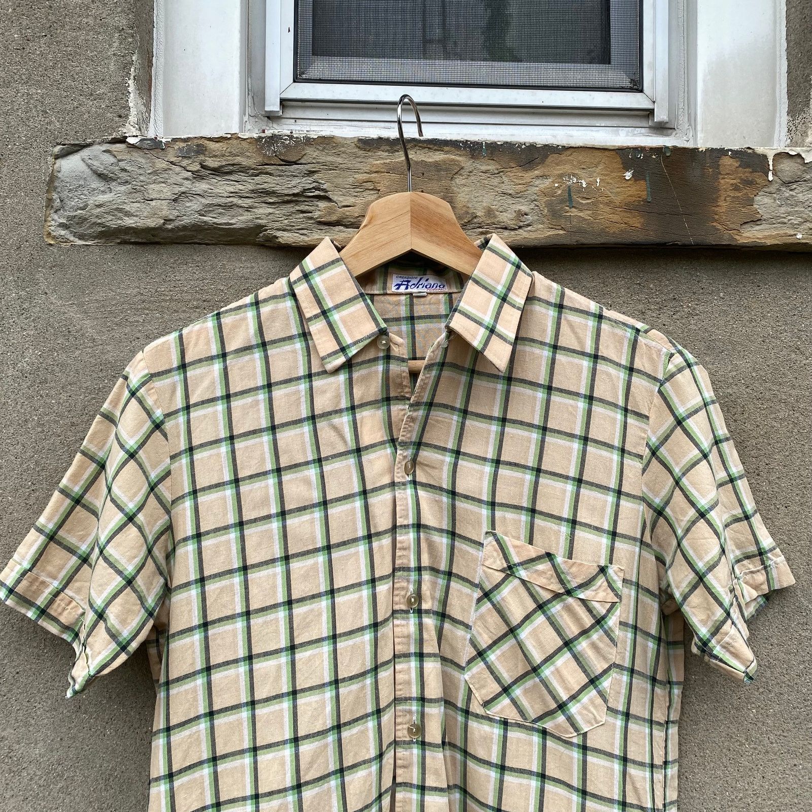 Vintage Vintage Adriana Plaid Short Sleeve Button Down Shirt 70s Size US S / EU 44-46 / 1 - 4 Thumbnail