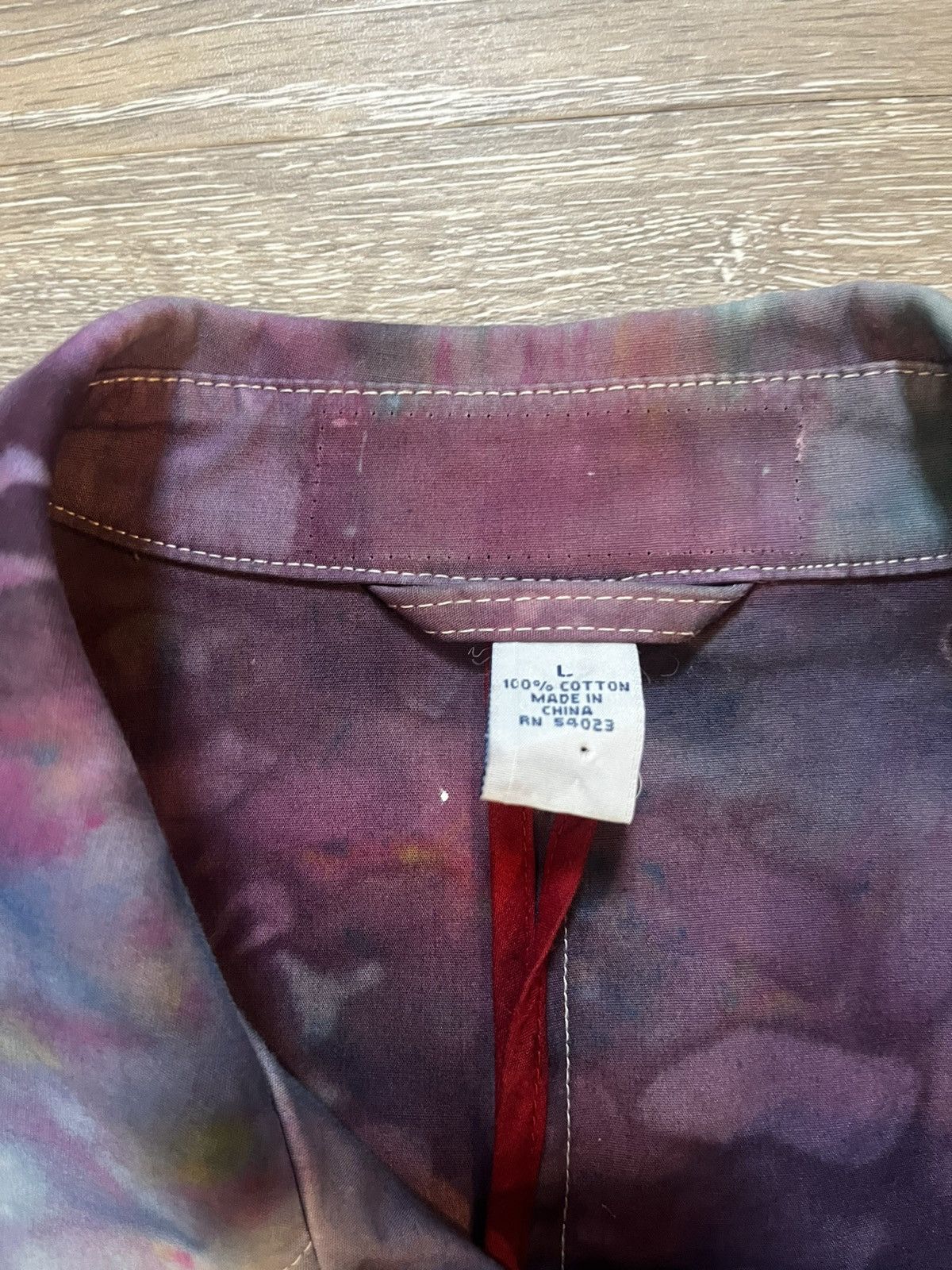 Vintage Custom Tie Dyed Smoking Heals Up-Cycled Long Coat Size L / US 10 / IT 46 - 9 Thumbnail