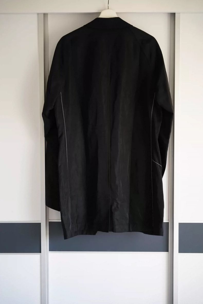 Yohji Yamamoto Yohji Yamamoto Yohji Yamamoto Long Jacket with White Stitc Size US M / EU 48-50 / 2 - 2 Thumbnail