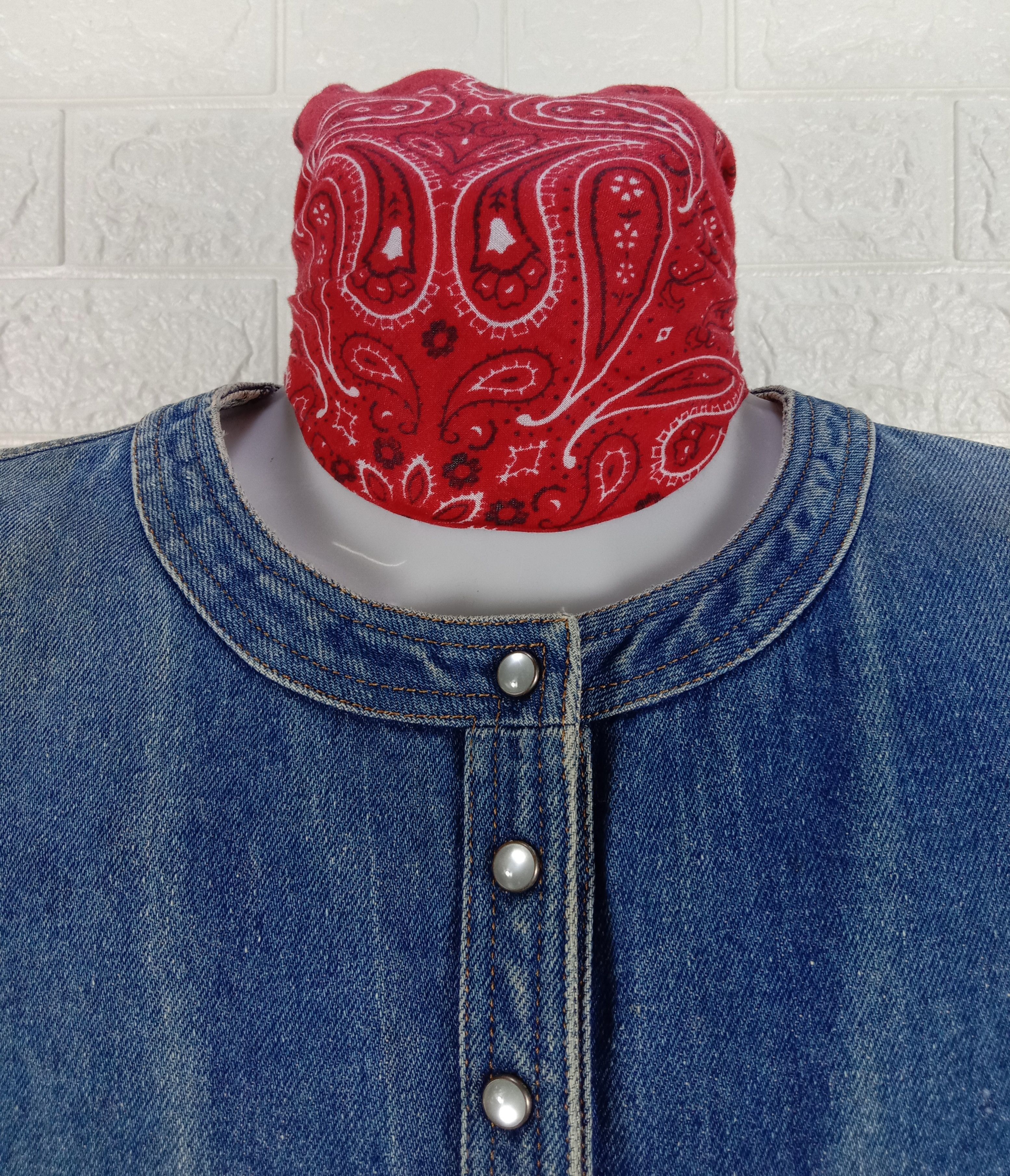 Japanese Brand Vintage Tour De Ville Pearl Snap Button Denim Jacket Size M / US 6-8 / IT 42-44 - 5 Thumbnail