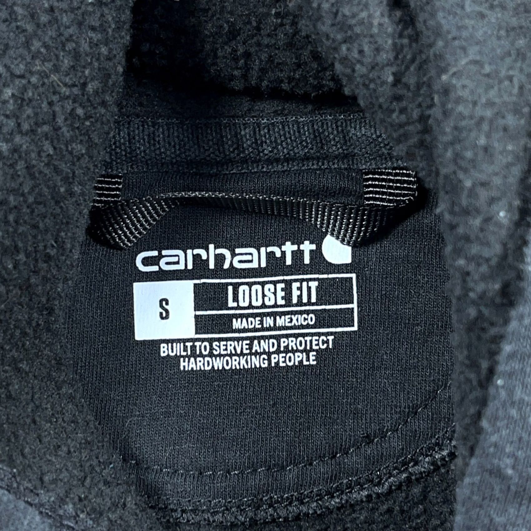 Carhartt Carhartt Hoodie Men Small Black Sweatshirt Spell Out Loose Fit Faded Retro Adult Size US S / EU 44-46 / 1 - 3 Thumbnail