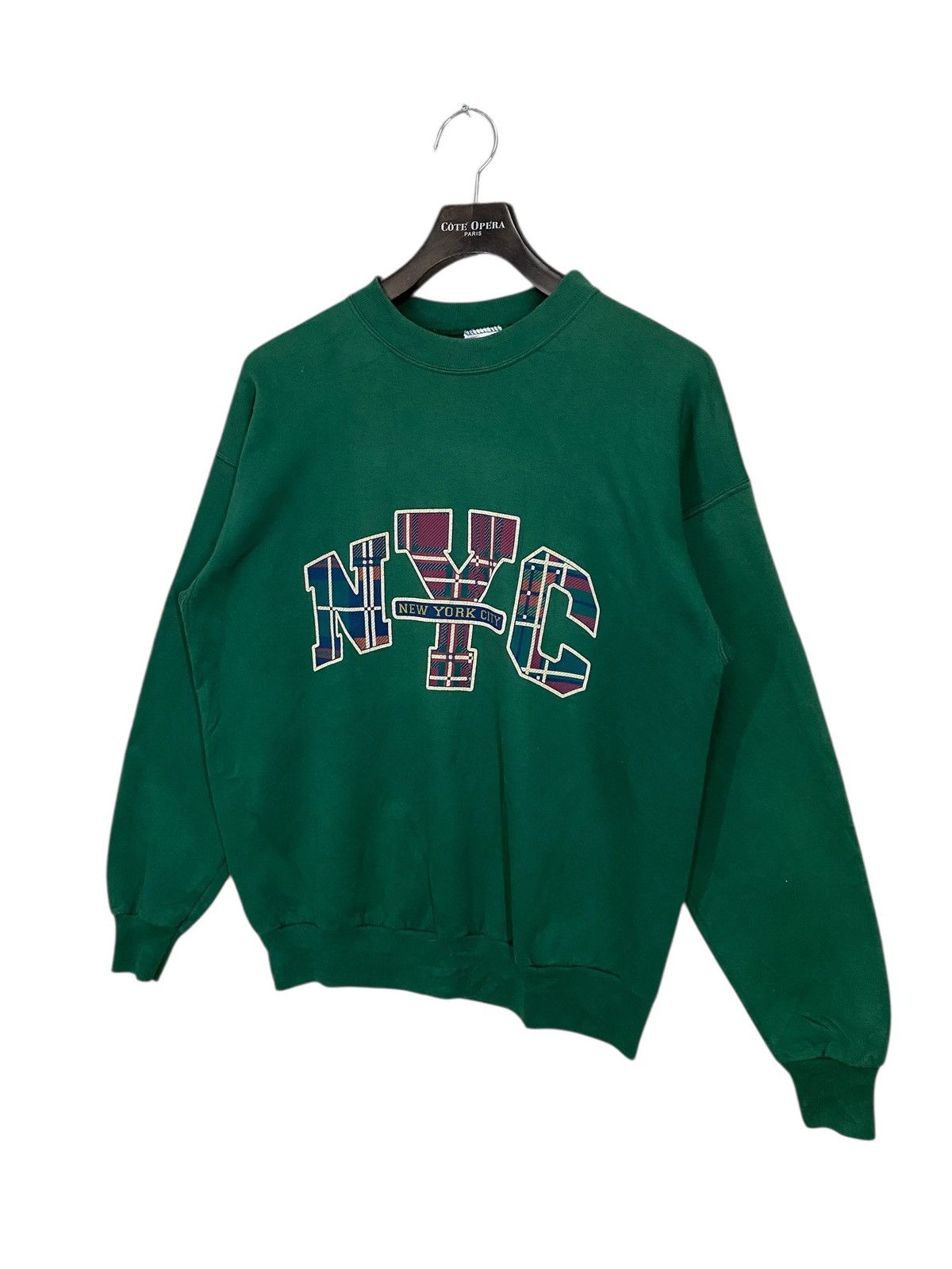 NFL × Vintage Vintage 90s new york city sweatshirt crewneck pullover Size US L / EU 52-54 / 3 - 2 Thumbnail