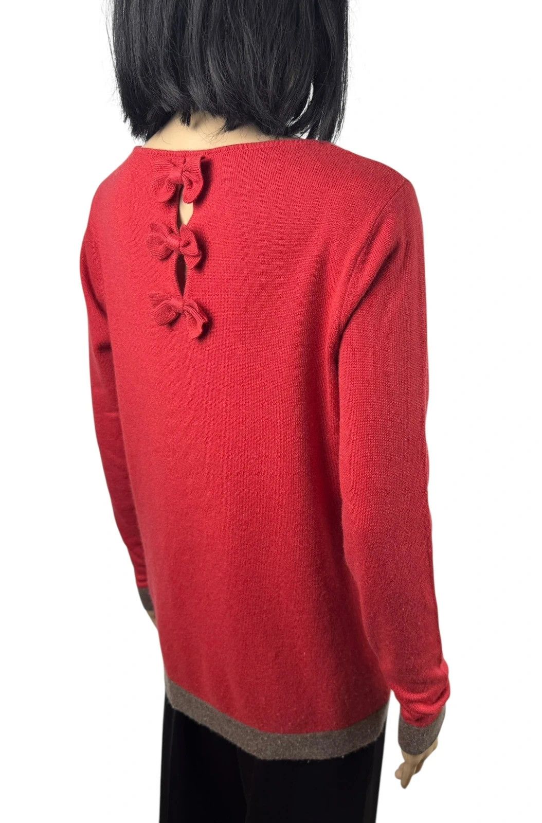 Johnstons Of Elgin Johnstons Of Elgin Silk Cashmere Jumper Bow Decor size M Size M / US 6-8 / IT 42-44 - 10 Thumbnail