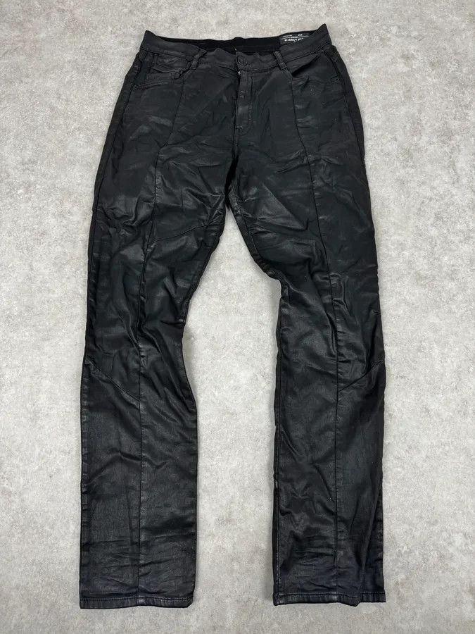 Diesel 2000s Diesel Slim Black Waxed Denim Jeans Size US 30 / EU 46 - 1 Thumbnail