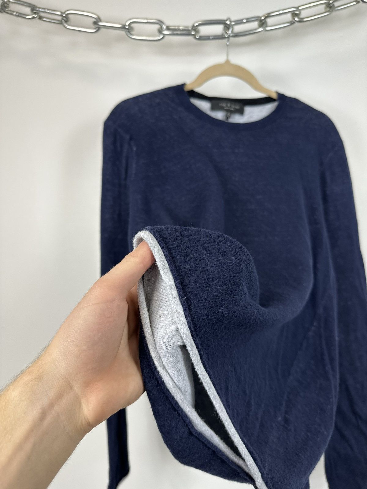 Rag & Bone Vintage Rag & Bone Avant Garde Designer Lightweight Sweater Size US L / EU 52-54 / 3 - 5 Thumbnail