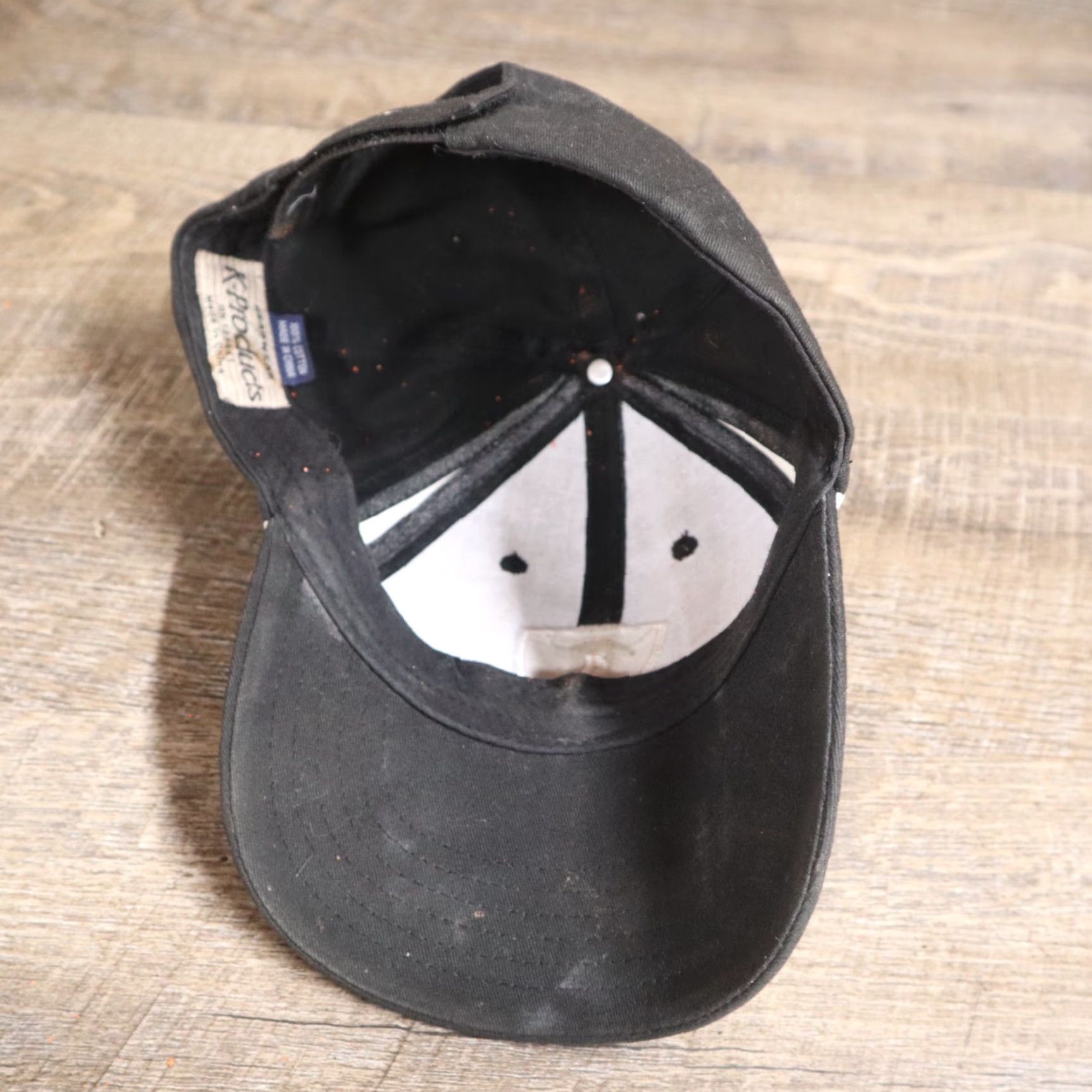 Vintage HaT Hat Adult Adjustable Black Firestone Tire Center Employee Uniform Cap Hat Adjustable Black Men Size ONE SIZE - 6 Thumbnail
