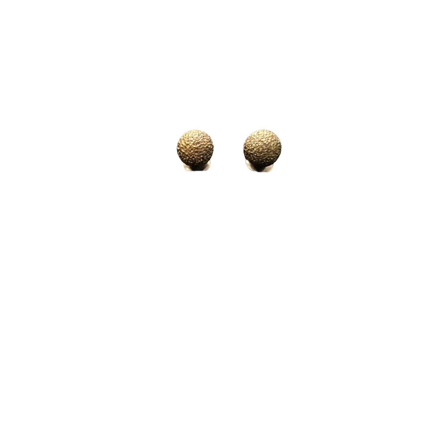Other Textured Bronze Colored Glittery Ball Stud Earrings Size ONE SIZE - 1 Thumbnail