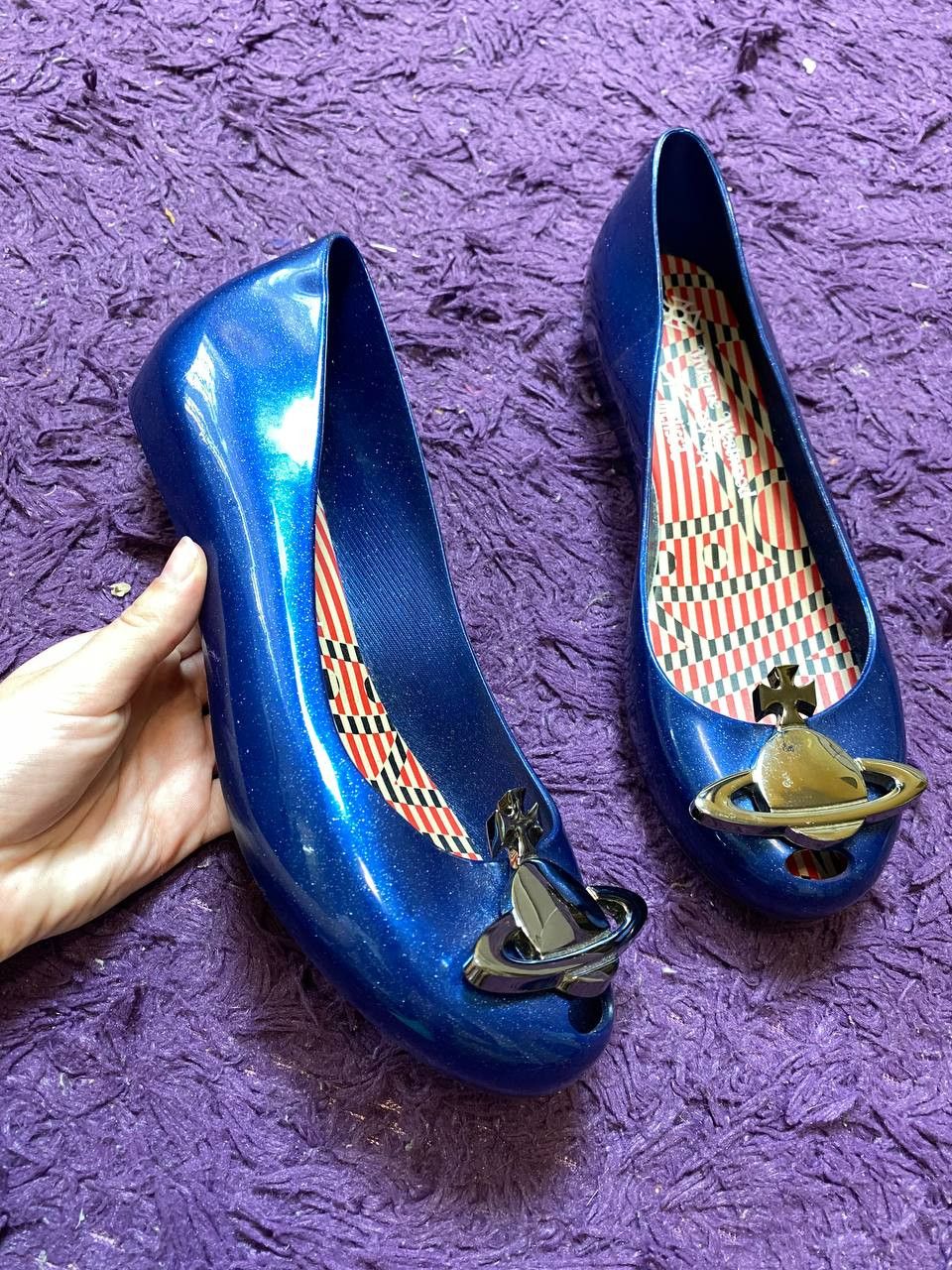 Melissa × Vivienne Westwood Vivienne Westwood x Melisa Ballet Flats Heels Y2K Anglomania Size US 8 / IT 38 - 8 Thumbnail