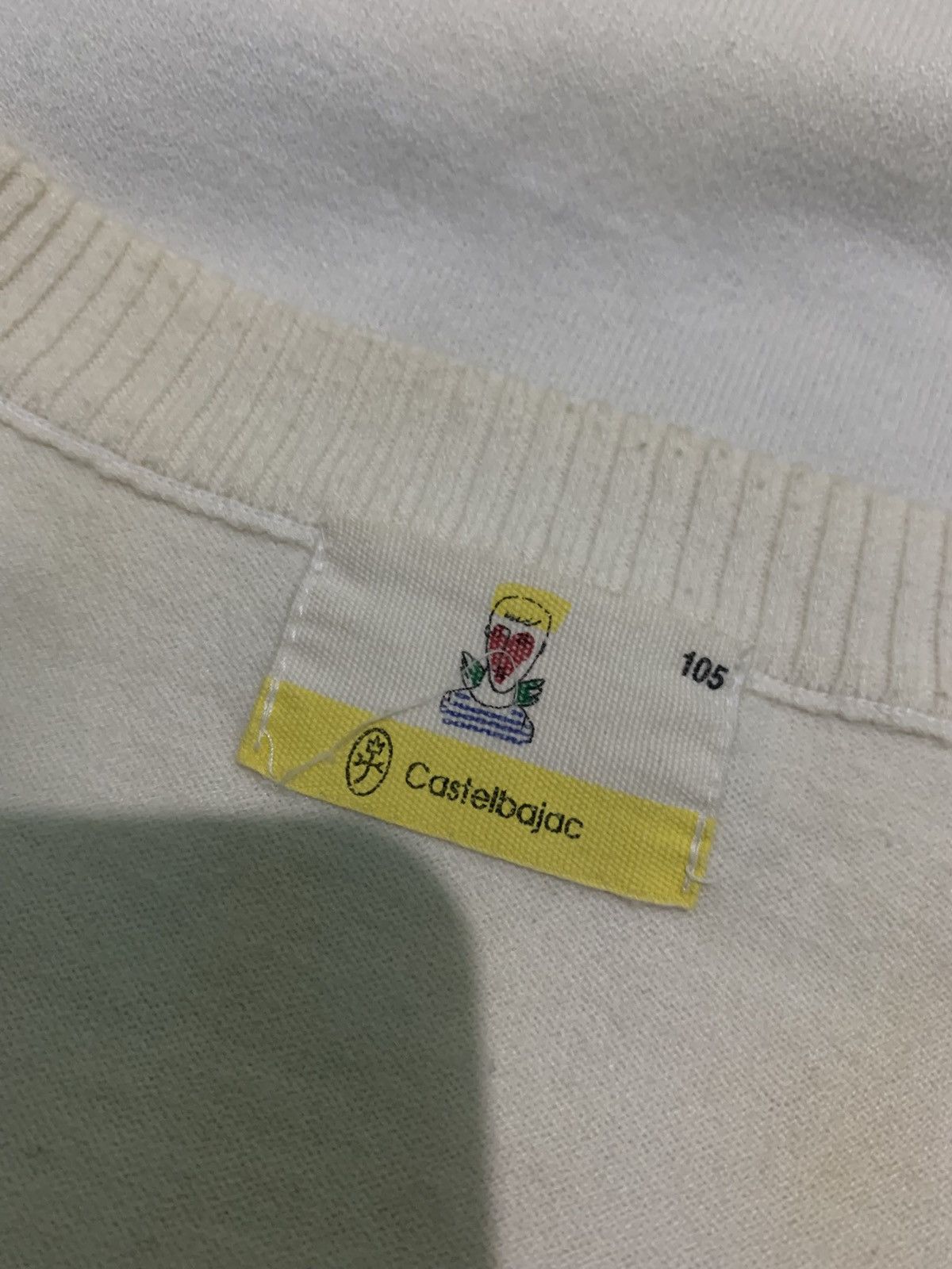 Jean Charles De Castelbajac 2000s Vest Knit Castle Bajac Spellout Size US M / EU 48-50 / 2 - 3 Thumbnail