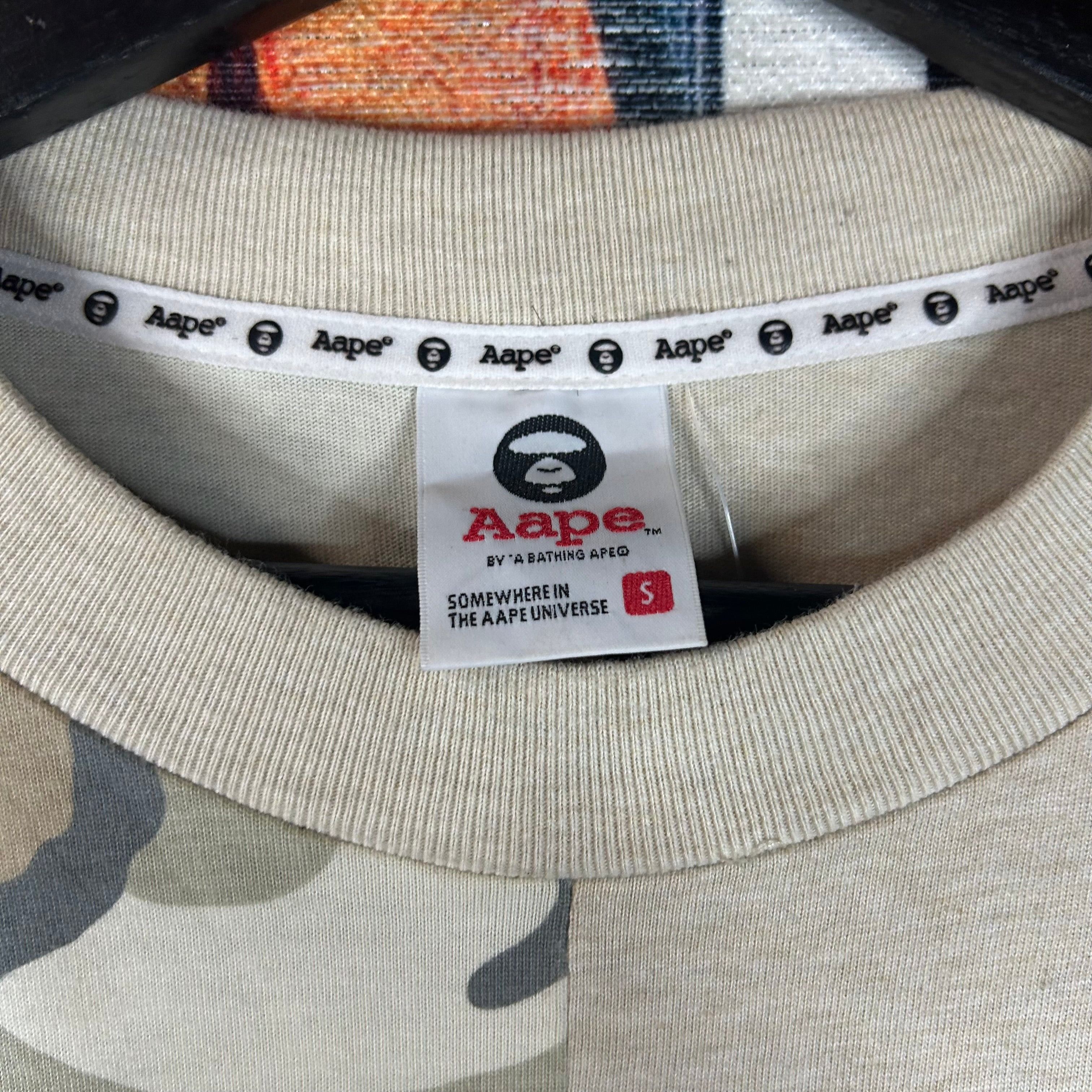 Aape × Bape Aape Bape Split Camo Tee Size US S / EU 44-46 / 1 - 3 Thumbnail