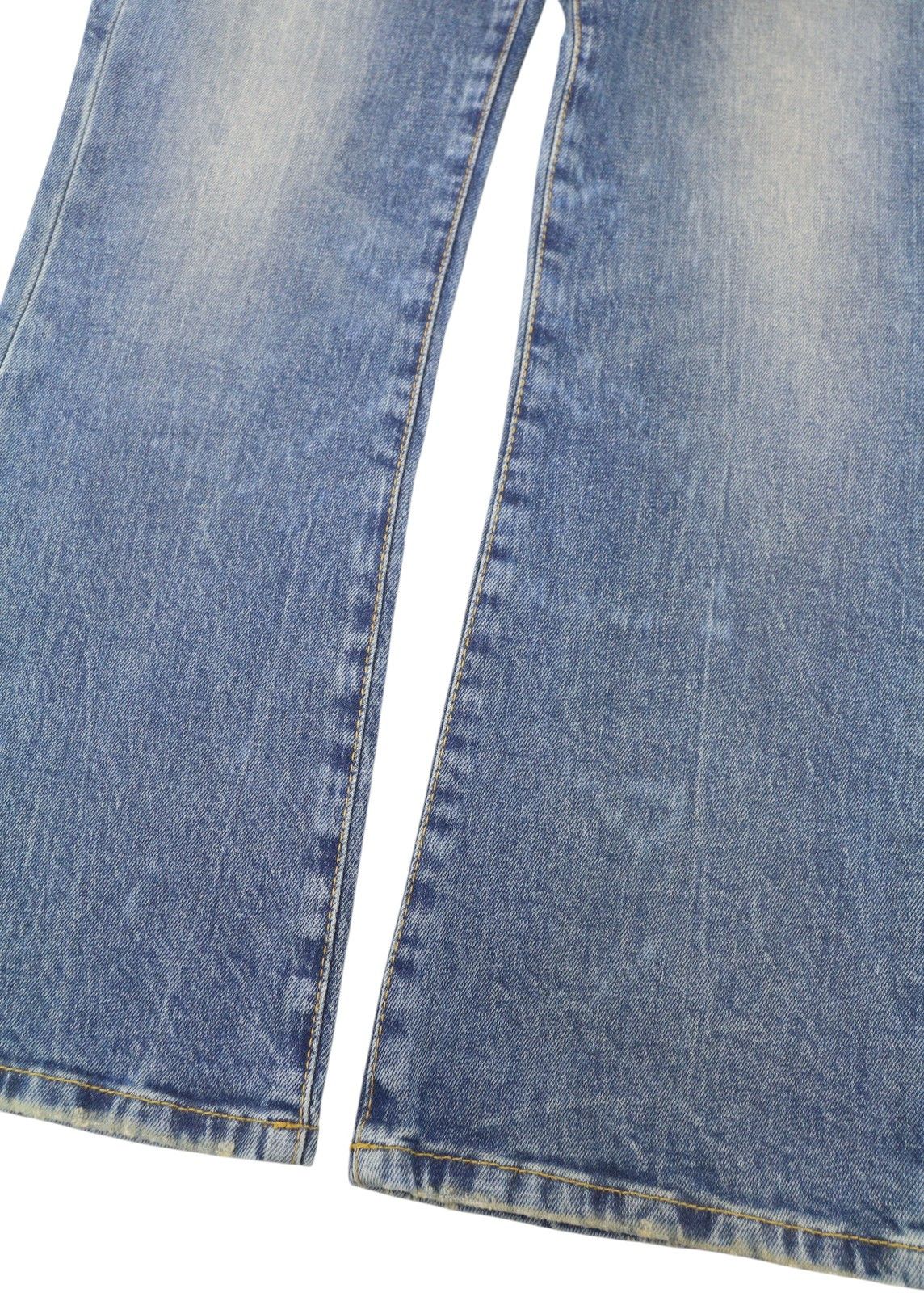 R13 KICK FIT 28 Kelly Stretch Washed Faded Ankle Length 86326 Size 28" / US 6 / IT 42 - 11 Thumbnail