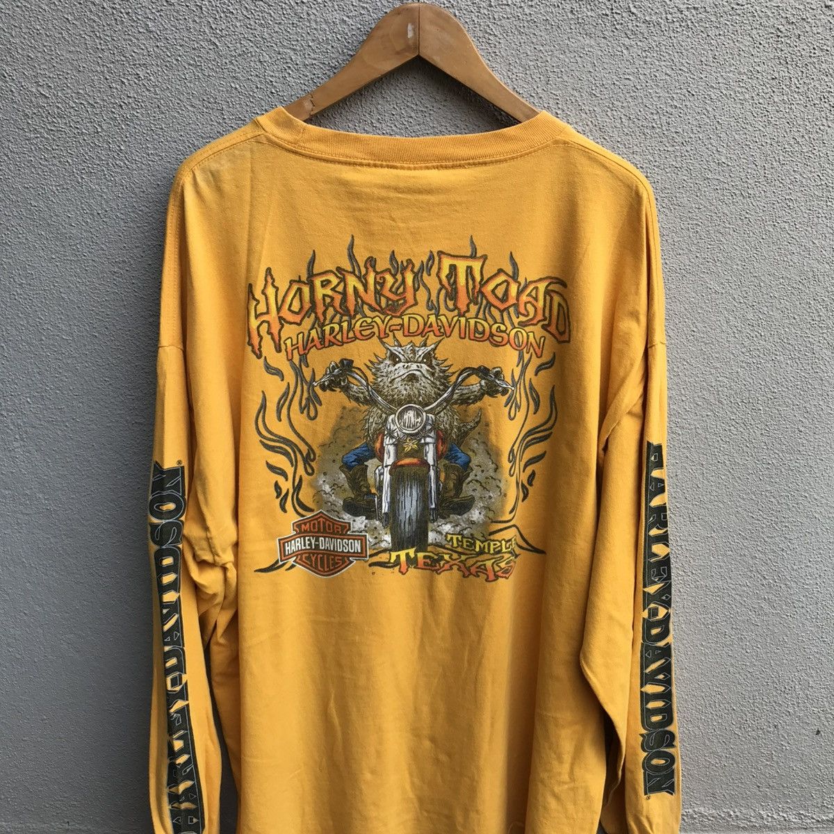 Harley Davidson Vintage HARLEY DAVIDSON longsleeves flame tee Size US XXL / EU 58 / 5 - 3 Thumbnail