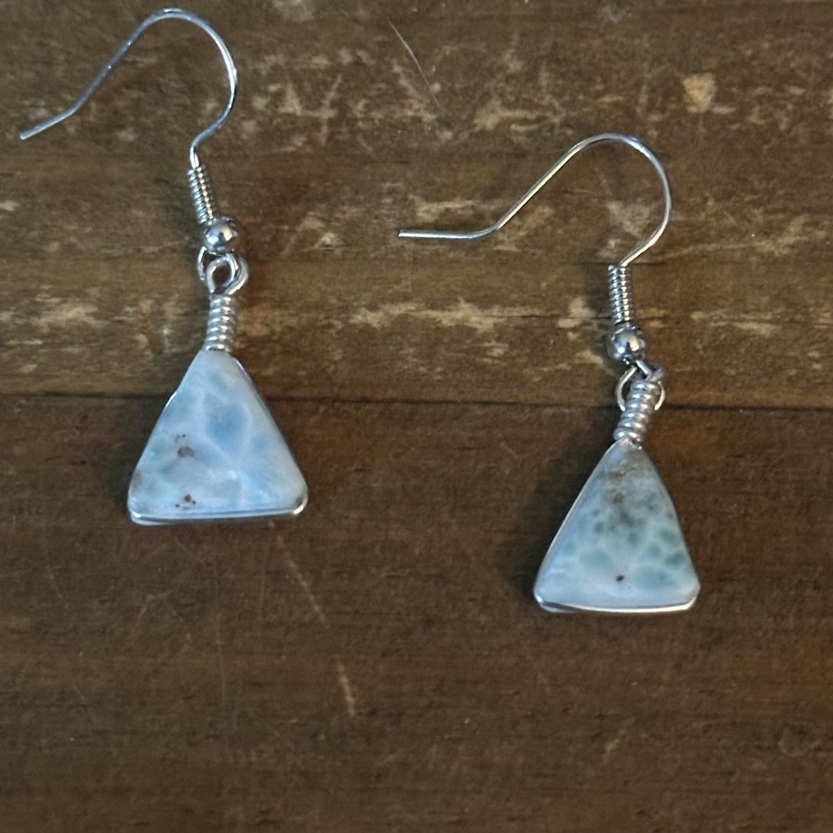 Other Silver tone Larimar pendant necklace and earrings set Size ONE SIZE - 3 Thumbnail