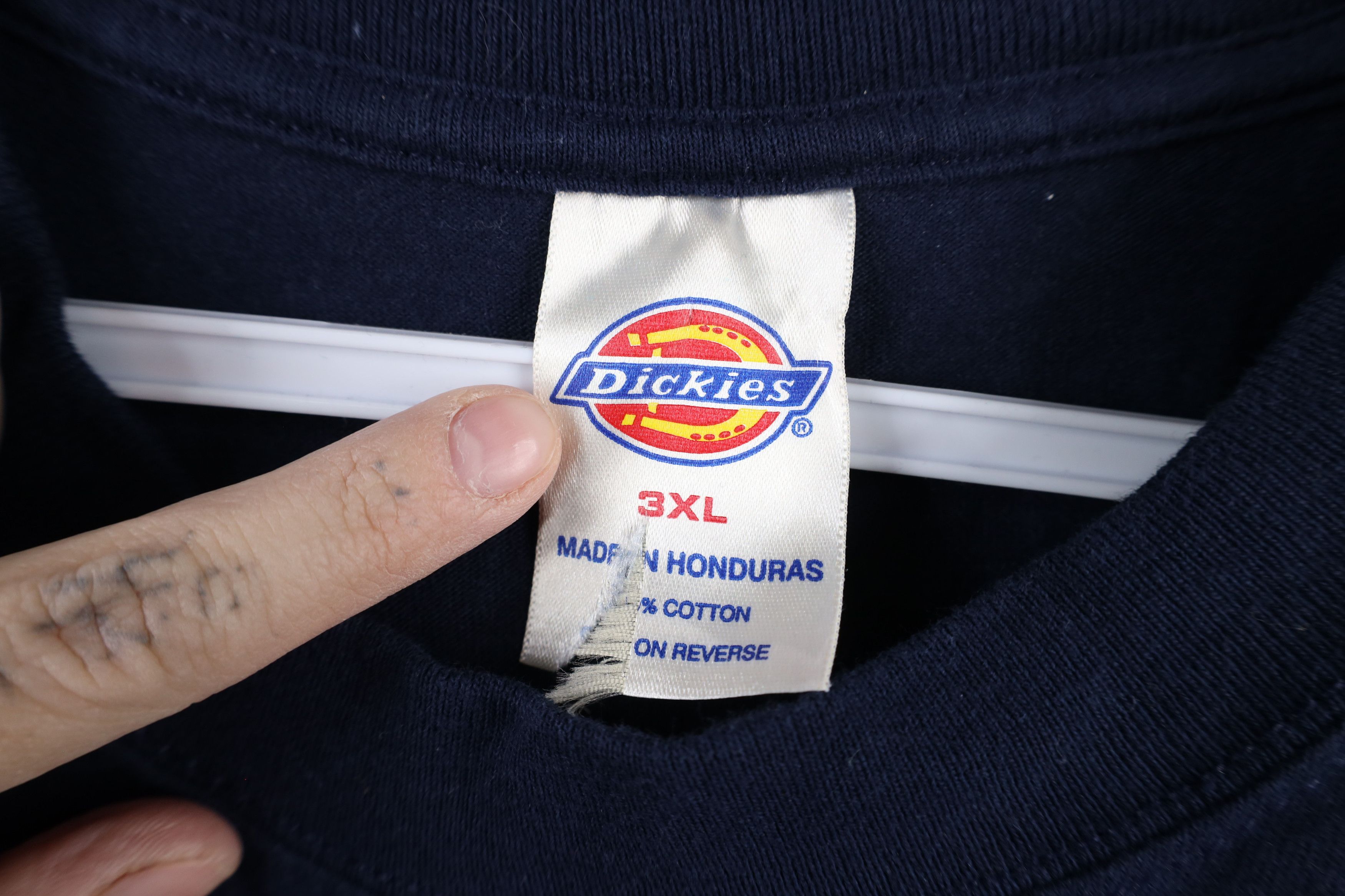 Dickies × Vintage Vintage 90s Dickies Short Sleeve Pocket T-Shirt Blue Size US XXL / EU 58 / 5 - 7 Thumbnail