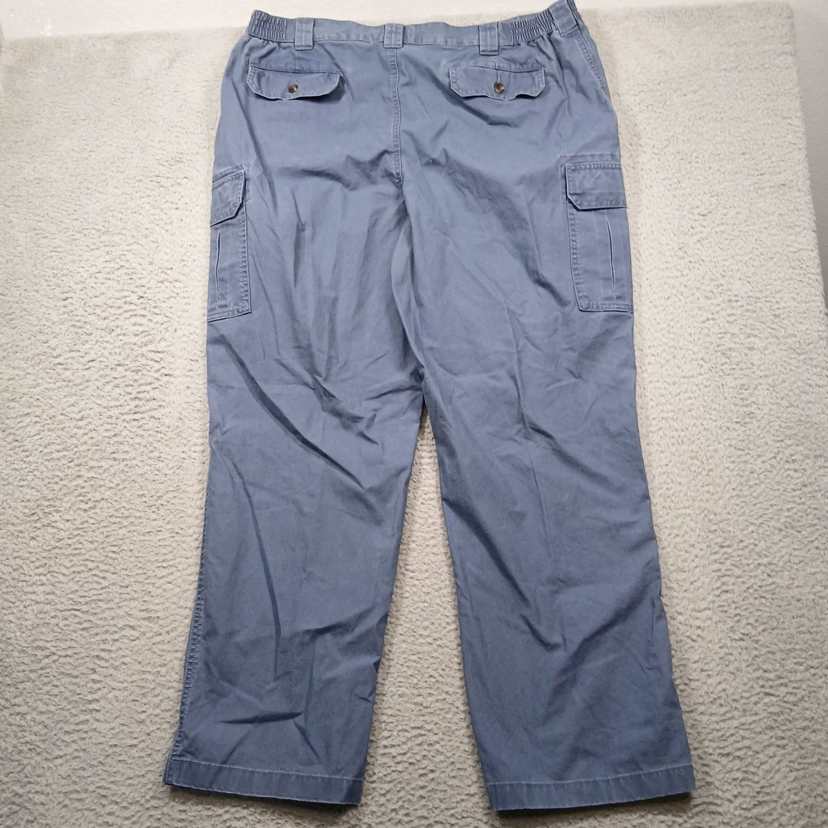 Vintage VINTAGE LL Bean Cargo Pants Mens 42x32 Blue Comfort Waist Cotton Utility Pants Size US 42 / EU 58 - 3 Thumbnail