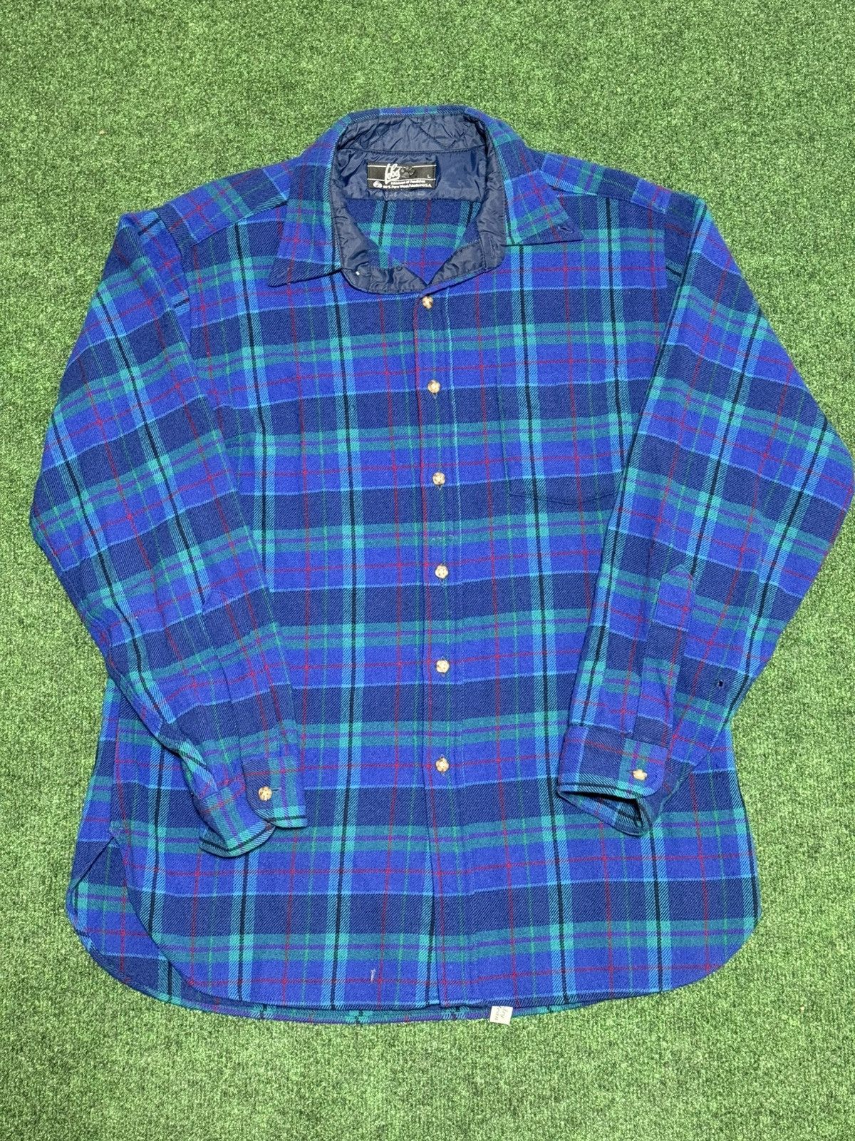Pendleton Vintage Lobos By Pendleton Wool Flannel Shirt Size US L / EU 52-54 / 3 - 1 Thumbnail