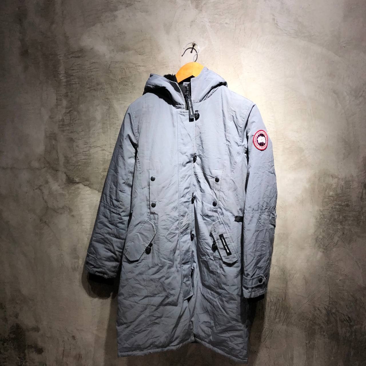 image of Canada Goose Kensington Parka Jacket in Grey, Men's (Size Medium)