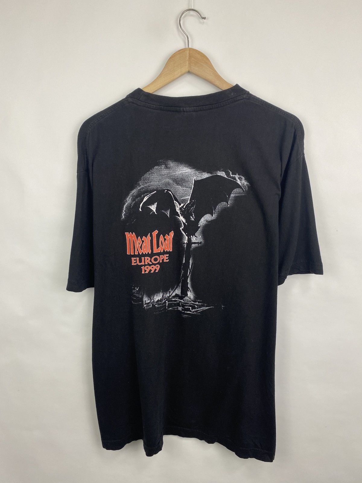 Band Tees 🇺🇸 Vintage 1999 Meat Loaf Europe Tour Rock T-Shirt Rare Retro Size US XL / EU 56 / 4 - 9 Thumbnail