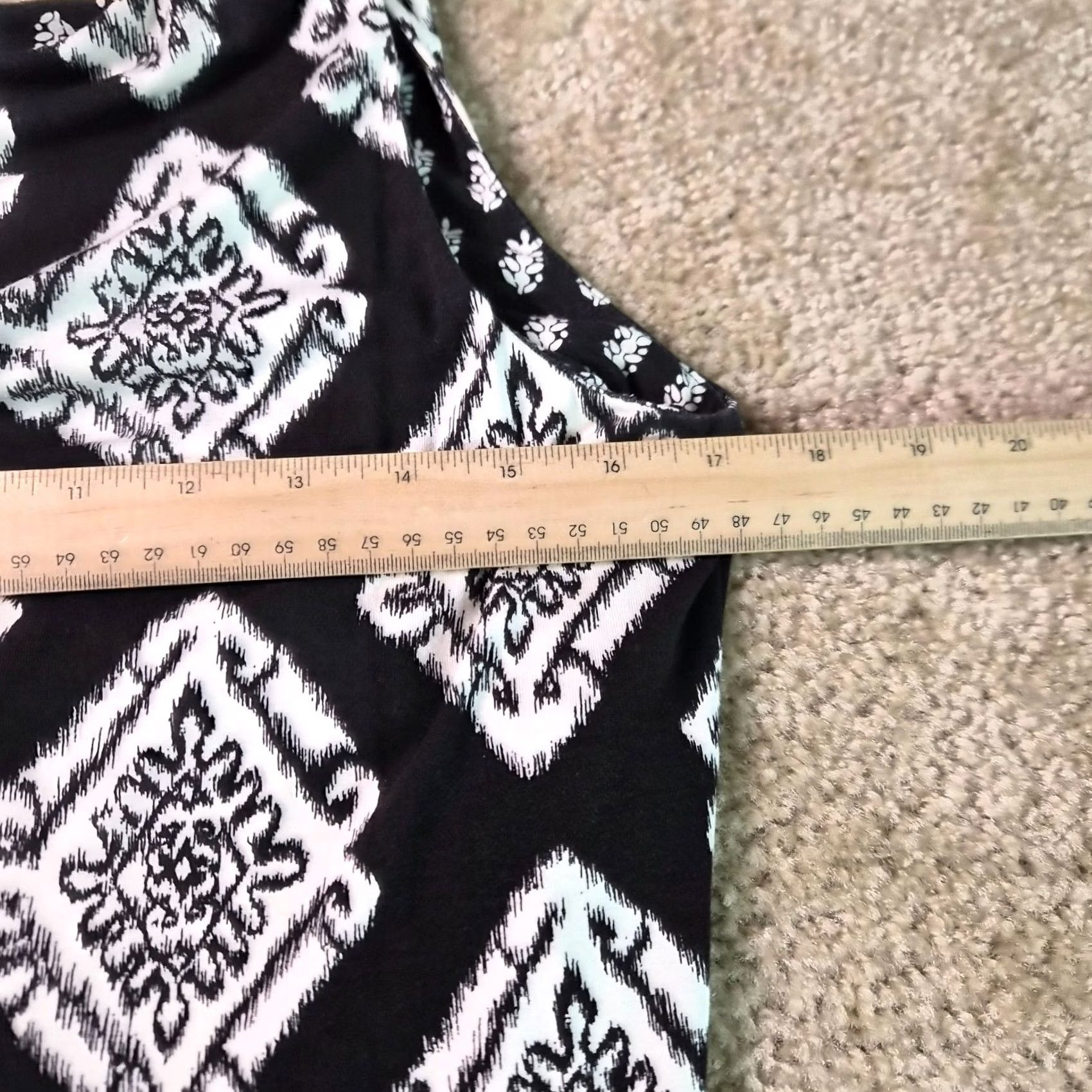 Tommy Bahama VINTAGE Tommy Bahama Maxi Dress Size S Black White Geometric Print Stretch G167 Size S / US 4 / IT 40 - 7 Thumbnail