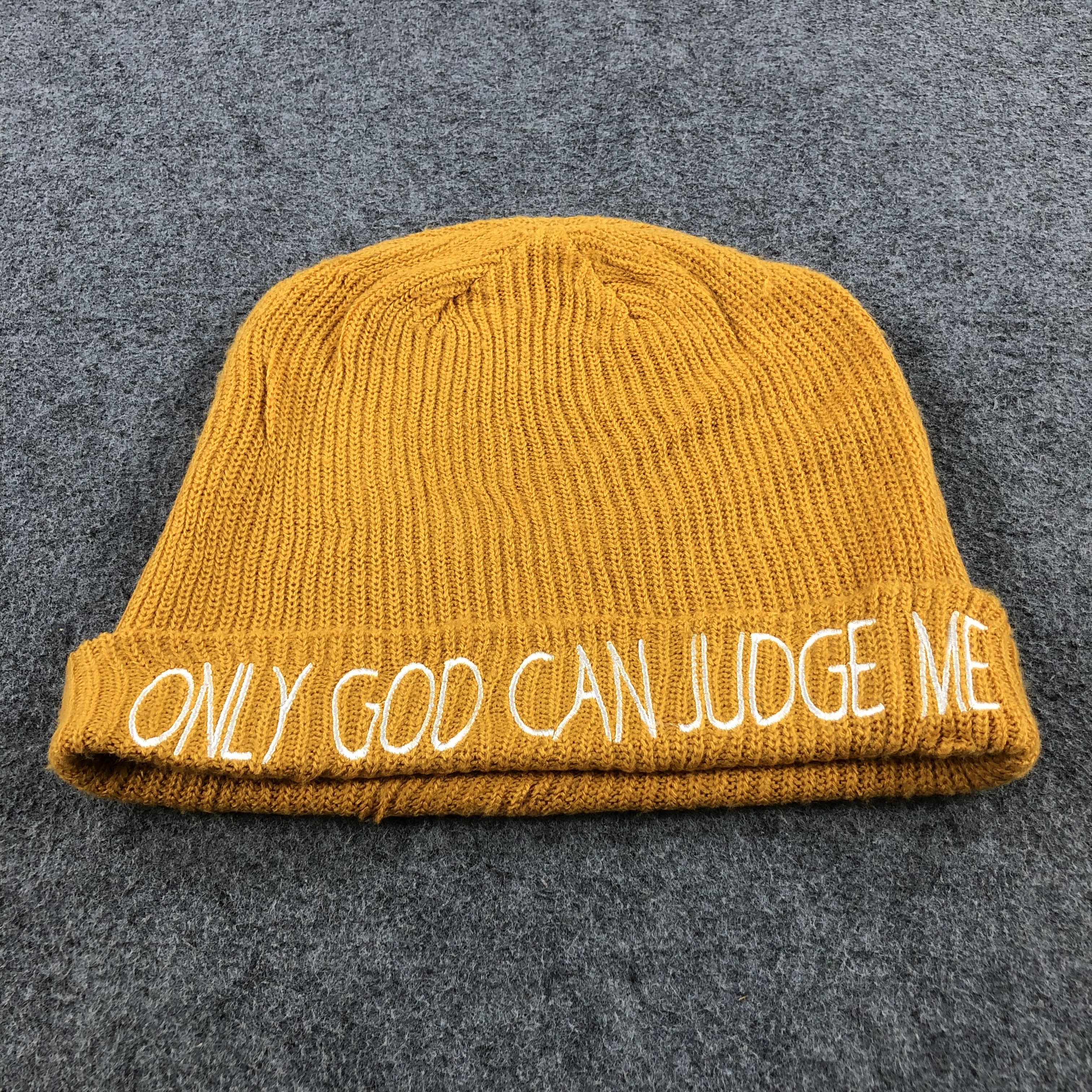 Vintage Unknown Only God Can Judge Me Beanie Snowcap Snow Hat B175 Size ONE SIZE - 5 Thumbnail