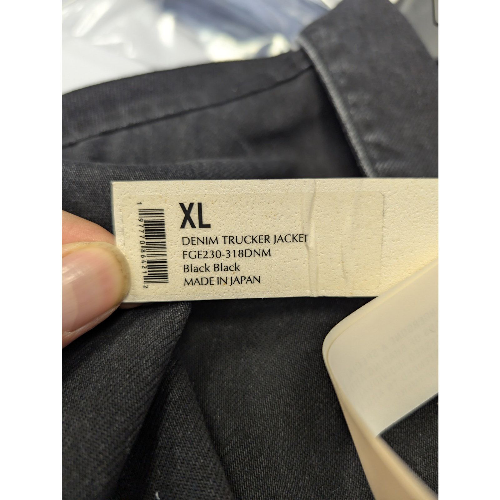 Fear of God o1rshd1 Canvas Utility Trucker Denim Jacket in Black Size US XL / EU 56 / 4 - 23 Thumbnail