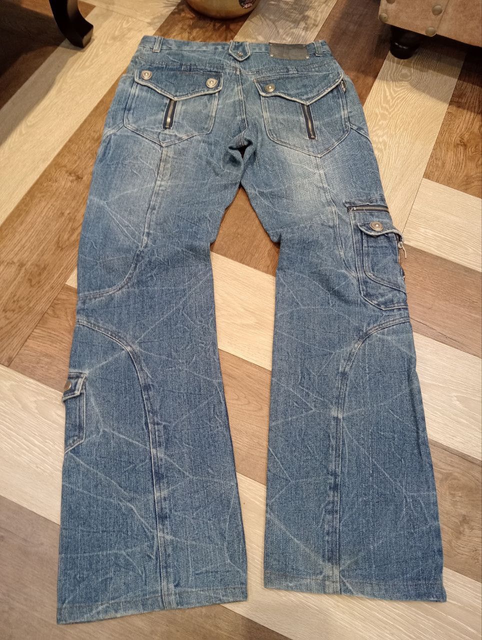 Seditionaries BERNINGS SHO JAPAN MULTIPOCKET FLARED JEANS Size US 30 / EU 46 - 14 Thumbnail