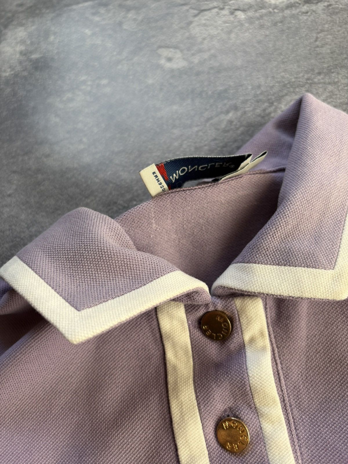 Moncler Moncler Luxury Woman’s Purple Polo Button Up Size S / US 4 / IT 40 - 9 Thumbnail