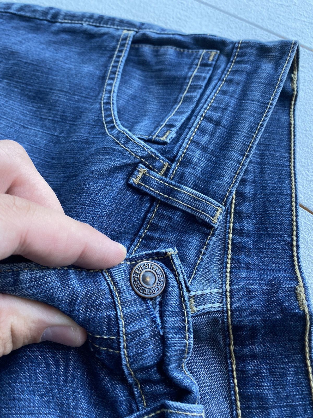 Levi's 🔥Flared Bell Bootcut Levis Cowboy Western Jeans Women rare Size 32" / US 10 / IT 46 - 5 Thumbnail