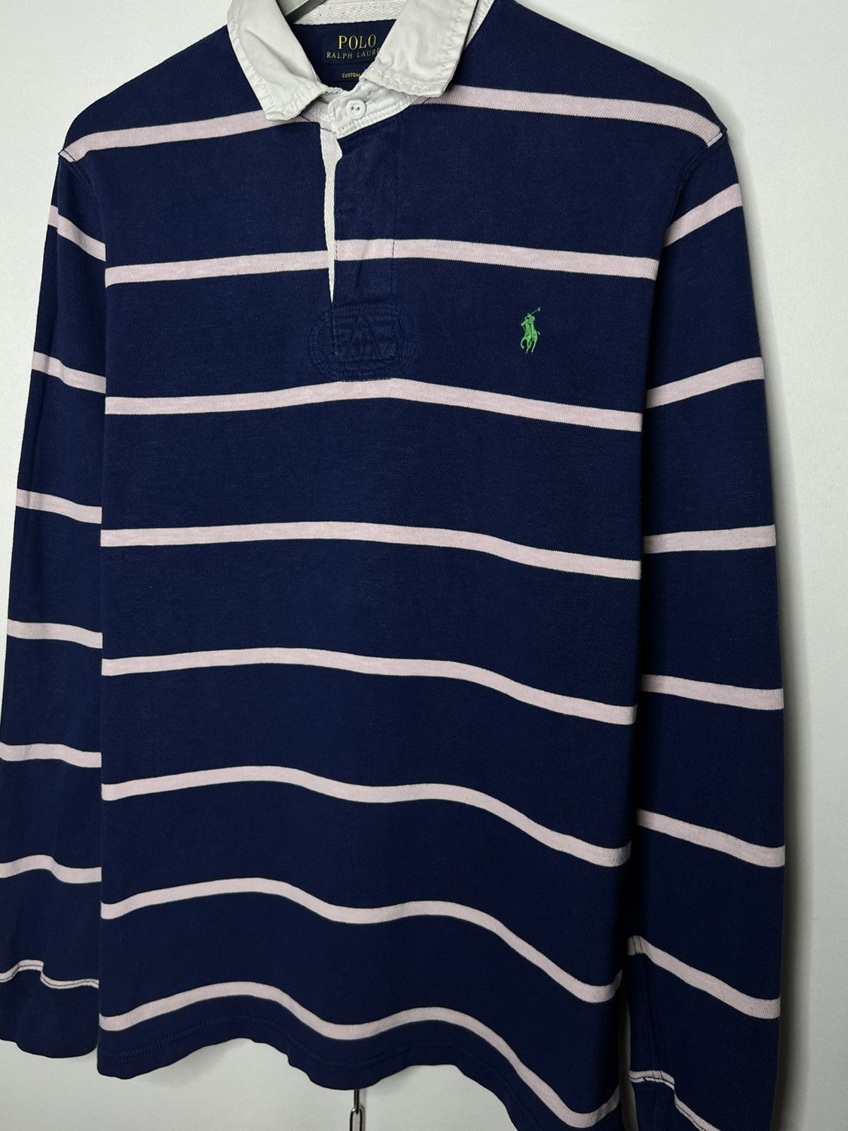 Polo Ralph Lauren Vintage Polo Ralph Lauren Striped Polo Shirt Long Sleeve Size US L / EU 52-54 / 3 - 5 Thumbnail