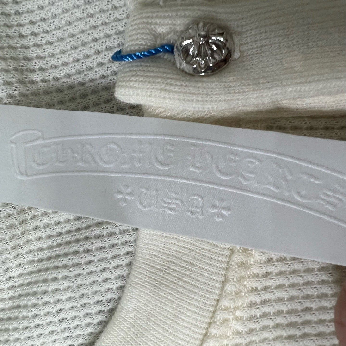 Chrome Hearts Chrome Hearts Waffle Knit Silver Buckle Short Sleeve Size US XL / EU 56 / 4 - 3 Thumbnail