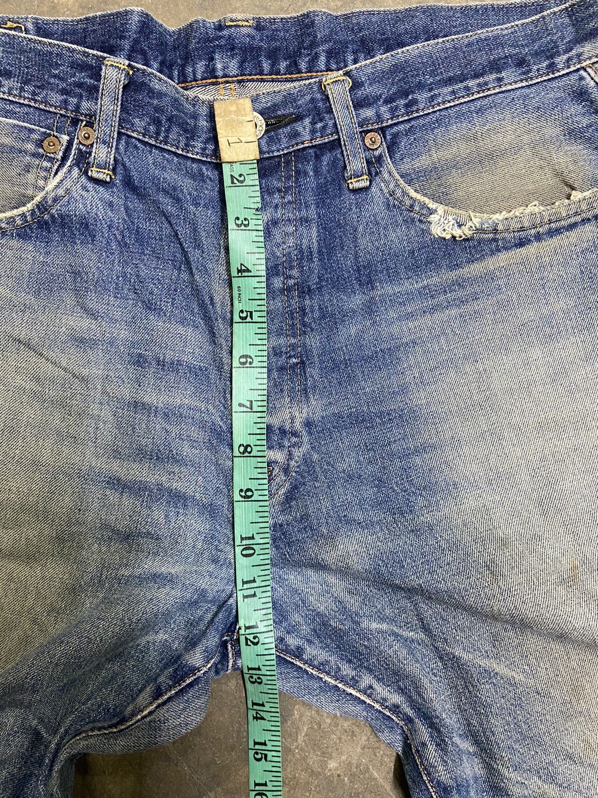 Beauty Beast 🔥 Vintage Bobson jeans distressed denim selvedge if 6 was 9 Size US 35 - 11 Thumbnail