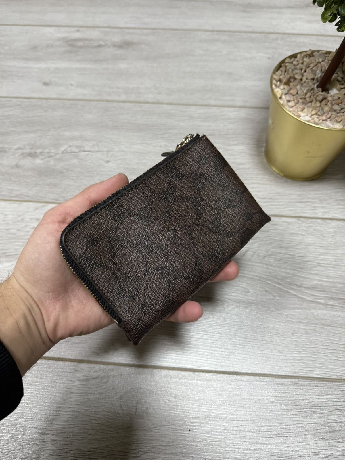 Coach Coach monogram C all over zip wallet leather Size ONE SIZE - 4 Thumbnail