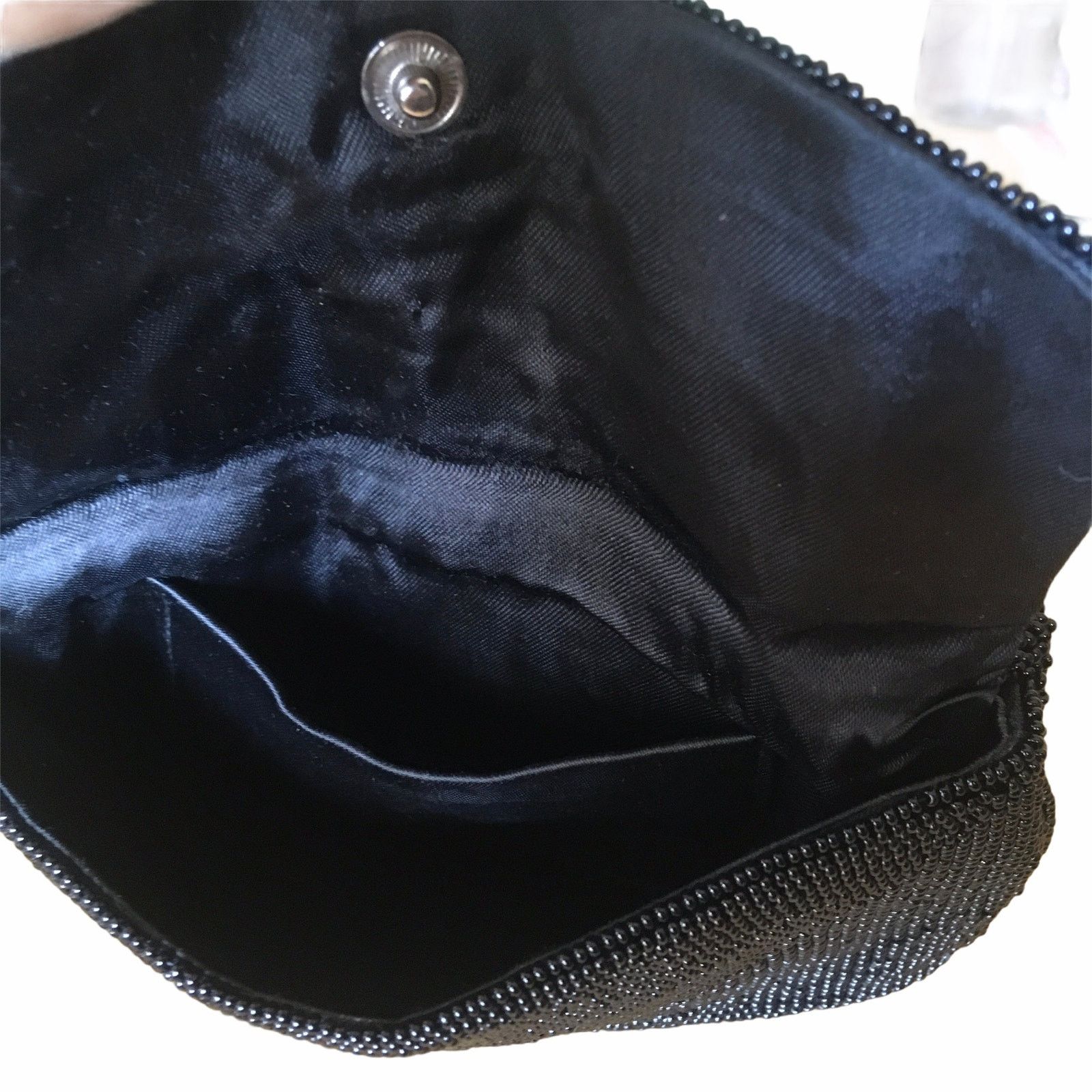 Vintage Harry Rosenfeld 1940s Beaded Triple Entry Evening Bag Purse Size ONE SIZE - 6 Thumbnail