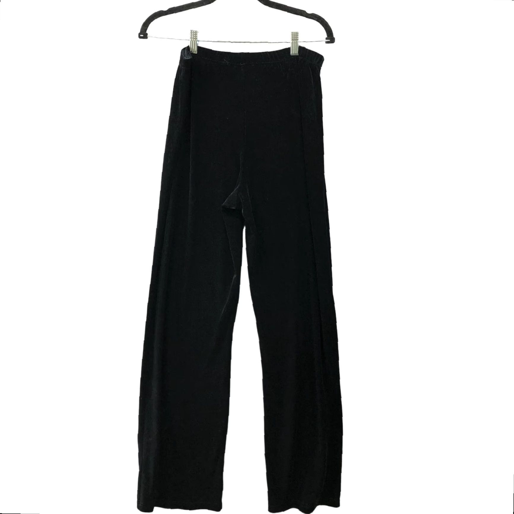 Gap Vintage Gap High Waisted Velvet Pants Womens S Pull On Black Relaxed Straight Size 28" / US 6 / IT 42 - 2 Thumbnail