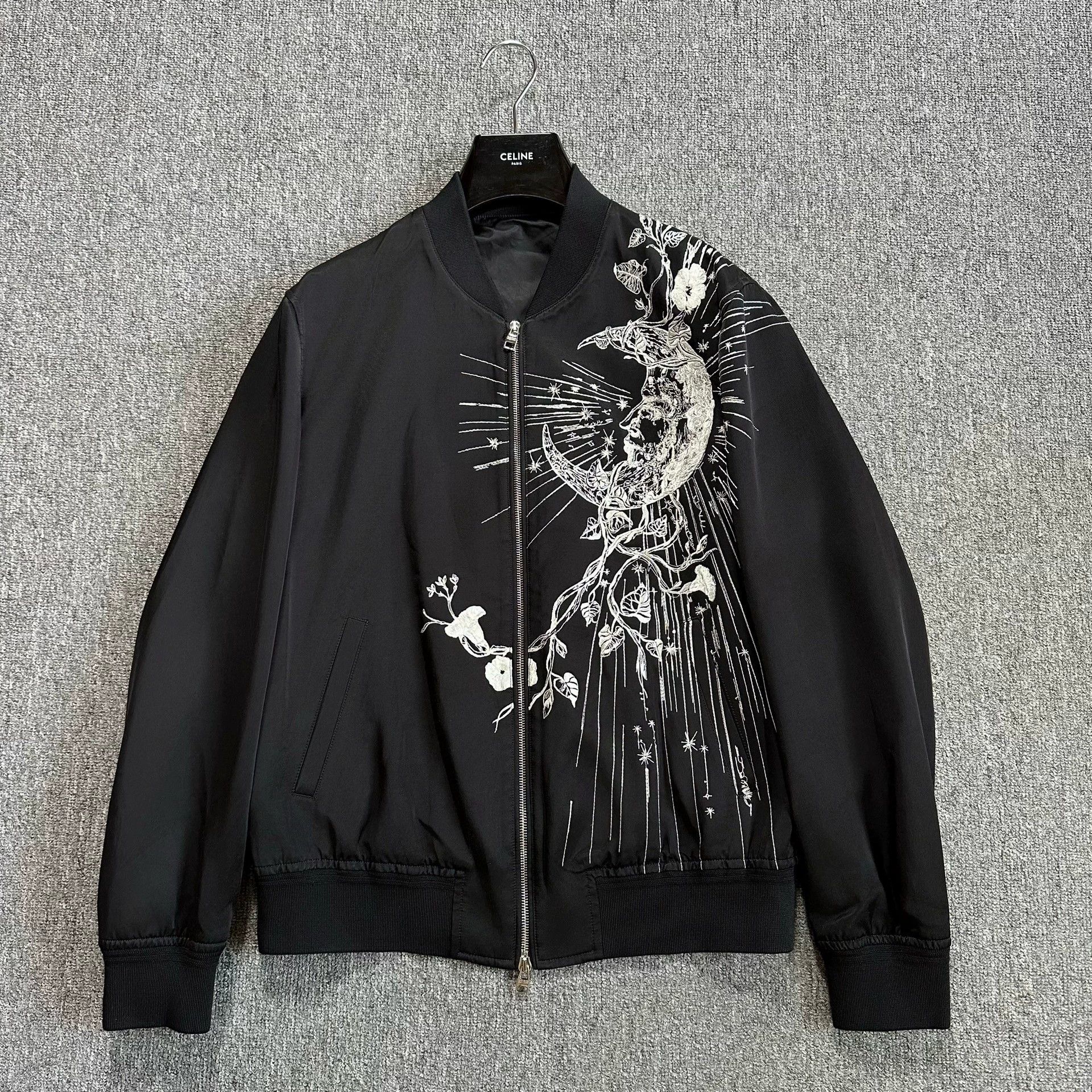 Alexander McQueen black embroidered bomber jacket by alexander mcqueen Size US L / EU 52-54 / 3 - 1 Thumbnail