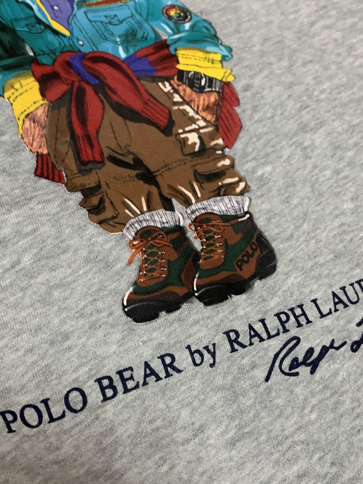 Polo Ralph Lauren × Vintage Polo Ralph Lauren Polo Bear Sweater Size US L / EU 52-54 / 3 - 3 Thumbnail