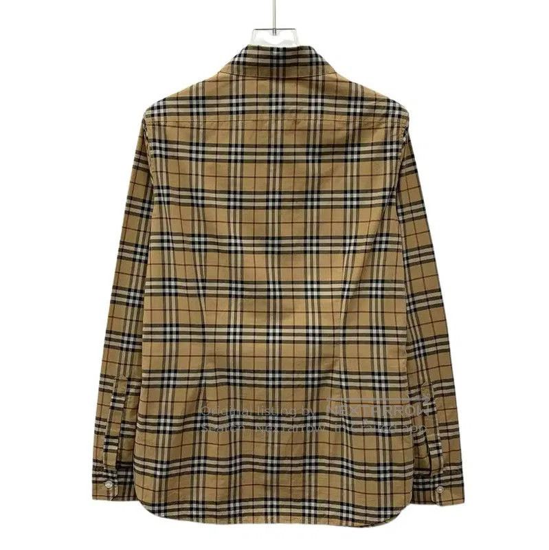 Burberry Burberry Brown Checked Cotton Shirt. Size XS / US 0-2 / IT 36-38 - 2 Thumbnail