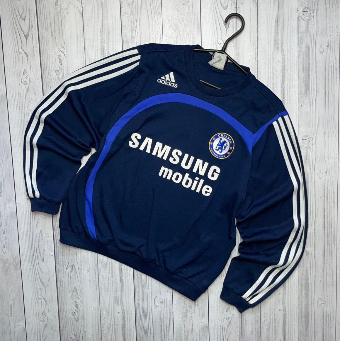 Adidas × Chelsea Soccer × Vintage Vintage adidas Chelsea soccer tracksuit sweatshirt Samsung S Size US S / EU 44-46 / 1 - 2 Thumbnail