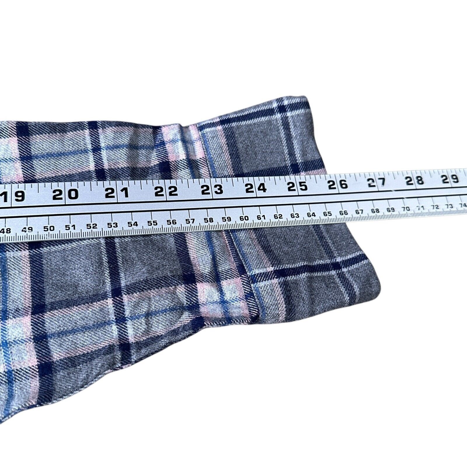 UNTUCKit Untuckit Flannel Shirt Men’s XL Gray Blue Pink Button Up Size US XL / EU 56 / 4 - 8 Thumbnail
