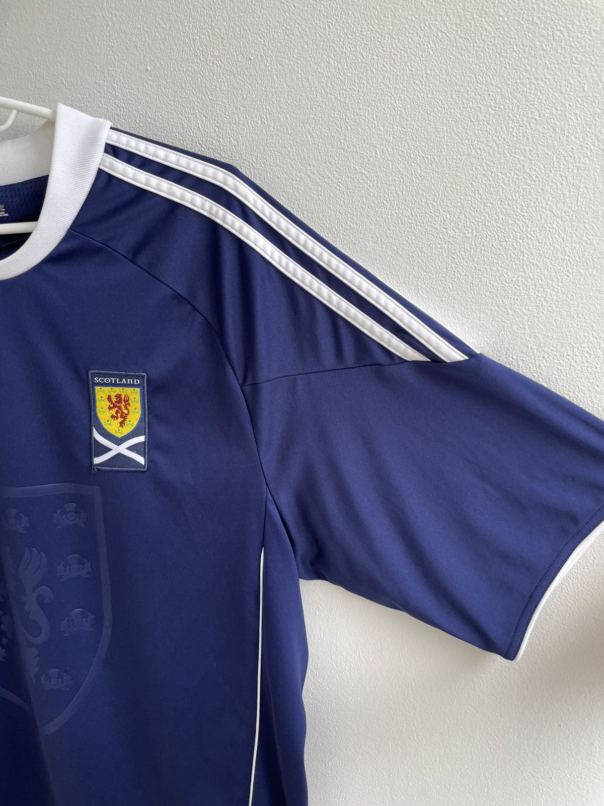 Adidas Scotland 2010 2011 Home Football Shirt Soccer Jersey U40521 Size US L / EU 52-54 / 3 - 4 Thumbnail