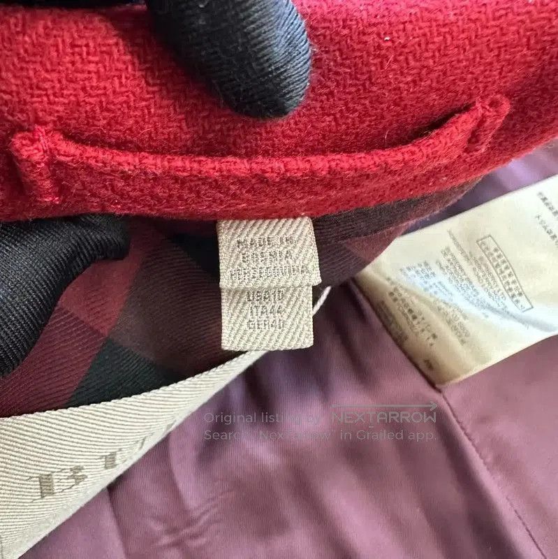 Burberry Burberry Red Cashmere Coat for Women. Size L / US 10 / IT 46 - 9 Thumbnail