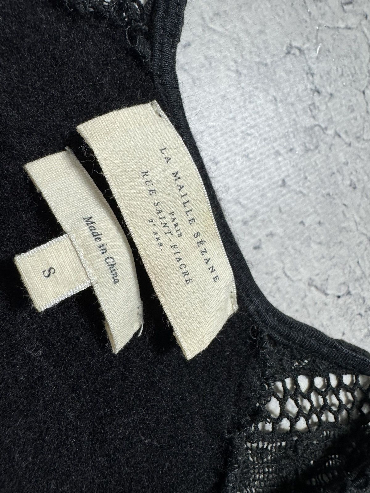 Sezane La Maille Sezane Paris Cashmere/Wool Black Sweater Size S Size S / US 4 / IT 40 - 6 Thumbnail